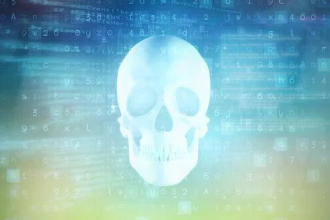 Composite image of virus background 스톡 일러스트