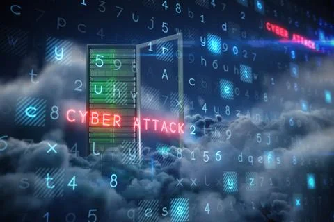 Composite image of virus background Foto stock