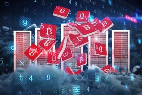 Composite image of virus background Stock Photos