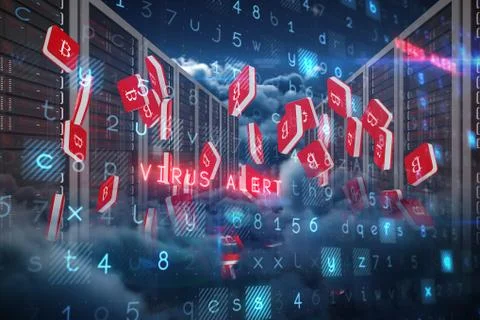 Composite image of virus background Stock Photos