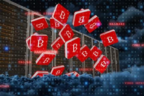 Composite image of virus background Stock Photos