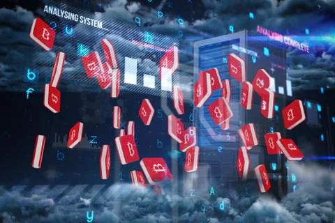 Composite image of virus background Stock Photos