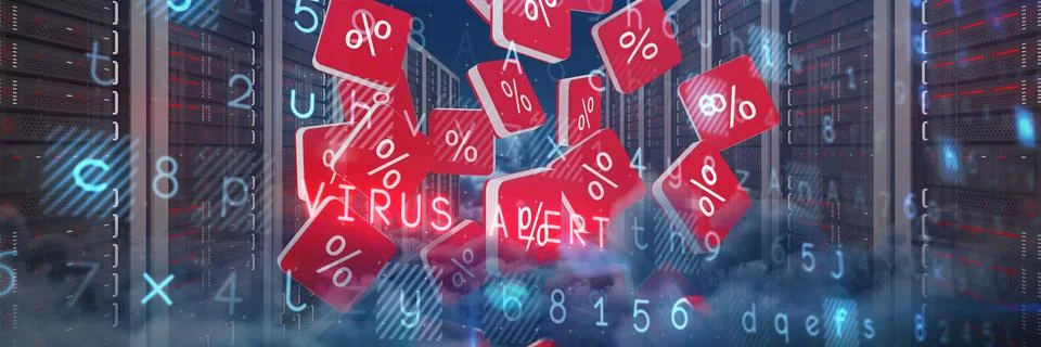 Composite image of virus background Foto stock