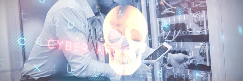 Composite image of virus background Stock Photos
