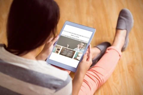 Composite image of website homepage Stock Photos
