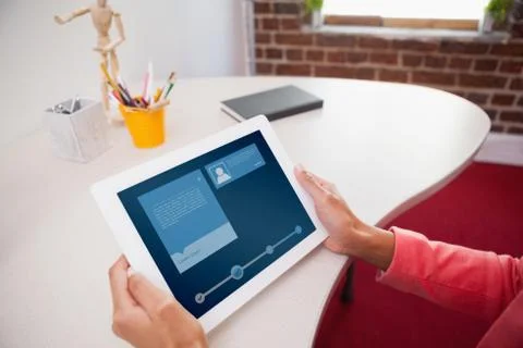 Composite image of website interface Stock Photos