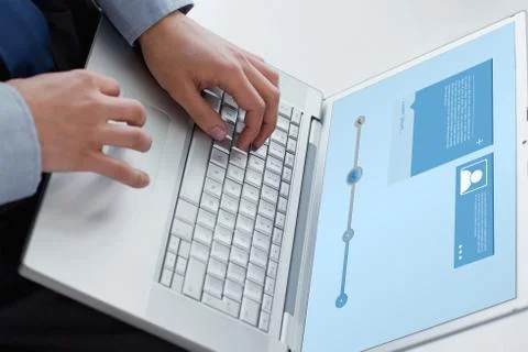 Composite image of website interface Stock Photos