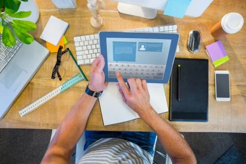 Composite image of website interface Stock Photos