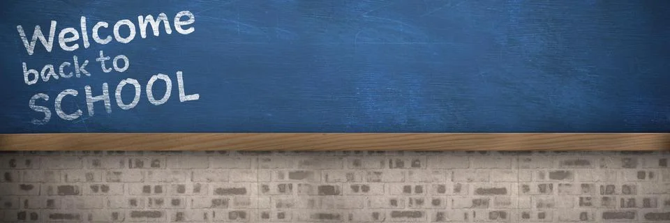 Composite image of welcome back to school text against white background Stock Photos