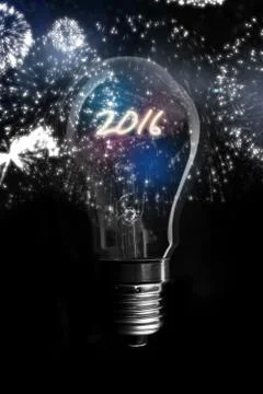 Composite image of white fireworks exploding on black background Stock Illustration