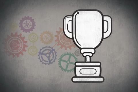 Composite image of winners cup Stock Illustration