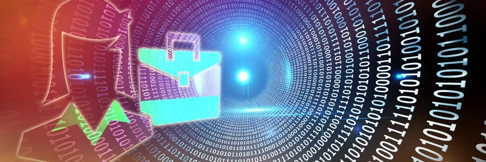 Composite image of work Stock Illustration