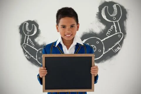 Composite image of work tool against white background Fotos Stock