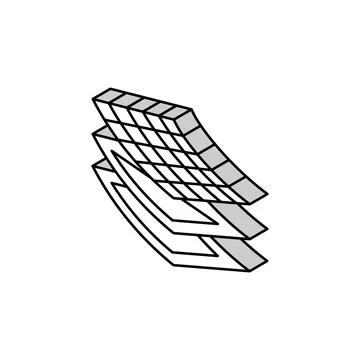 Composite material aeronautical engineer isometric icon vector illustration Stock Illustration