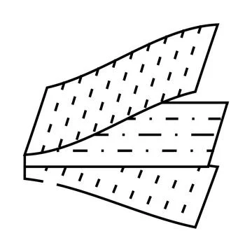 Composite material aeronautical engineer line icon vector illustration Stock Illustration