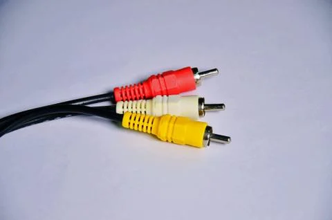 Composite video cable 스톡 사진