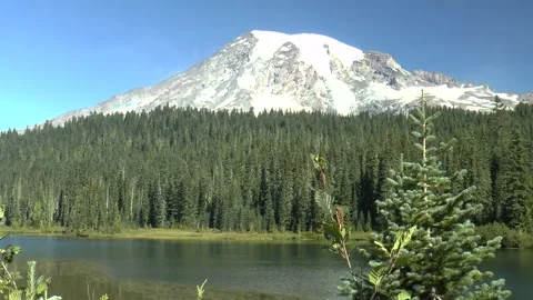 Composite Volcano - Mt Rainer Video stock 299626087