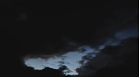 Composited sky on fire sunset timelapse under-lit clouds artwork Video stock 37095729