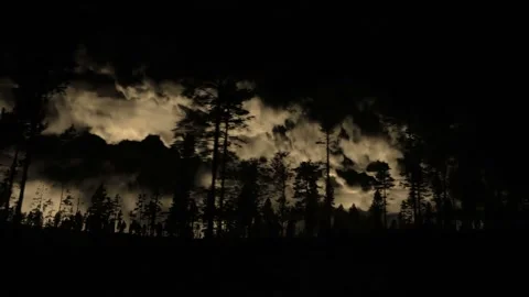 Composited video clip features a time lapse of driving on a road and lightning Stock Footage 160668963