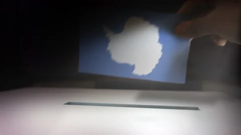 Compositing Hand Voting To Flag OF Antarctica   Video stock 148892181