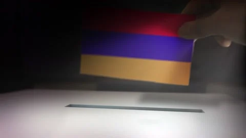 Compositing Hand Voting To Flag OF Armenia  Stock-Footage 148893735