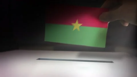 Compositing Hand Voting To Flag OF Burkina Faso   Stock-Footage 149142780