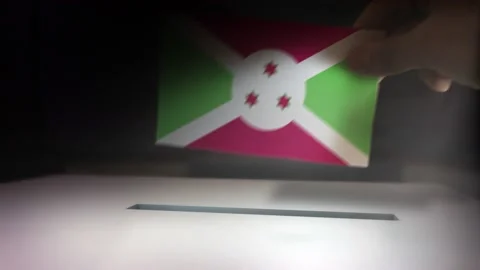 Compositing Hand Voting To Flag OF Burundi   Video stock 149144207