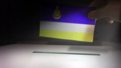 Compositing Hand Voting To Flag OF Buryatia   Stock-Footage 149144479
