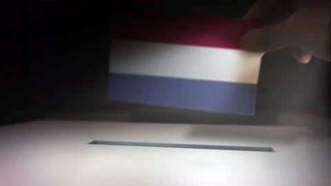 Compositing Hand Voting To Flag OF Netherlands  Stock-Footage 149226646