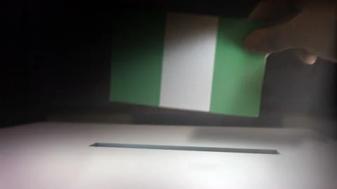 Compositing Hand Voting To Flag OF Nigeria  Stock-Footage 149227849