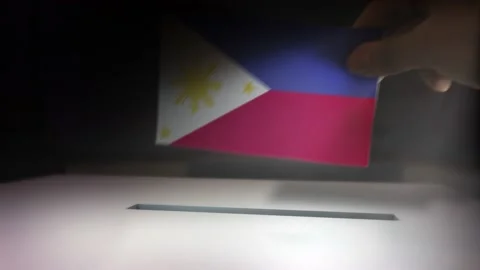 Compositing Hand Voting To Flag OF Philippines  Stock-Footage 149369710