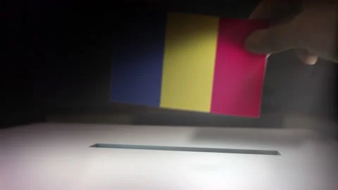 Compositing Hand Voting To Flag OF Romania  Stock-Footage 149370755