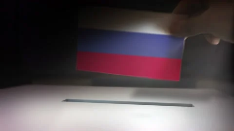 Compositing Hand Voting To Flag OF Russia  Vídeo Stock 149339392
