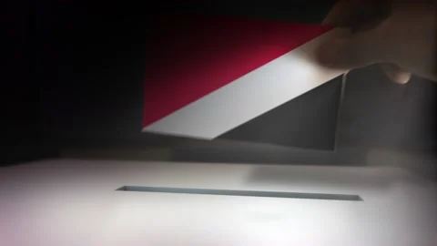 Compositing Hand Voting To Flag OF Sealand Principality  Video stock 149382452