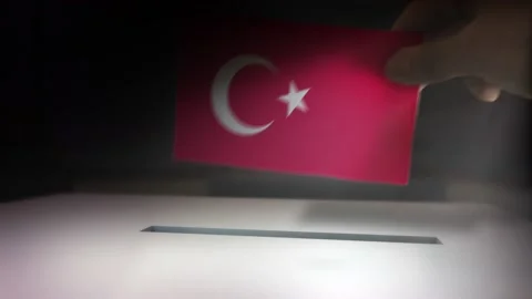 Compositing Hand Voting To Flag OF Turkey  Stock-Footage 149374948
