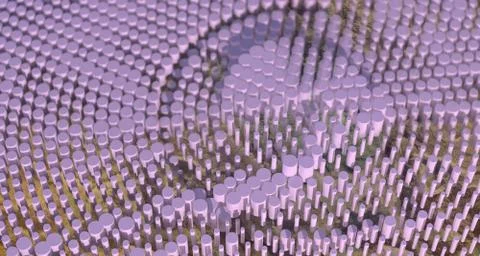 Composition abstract background full of cylinders. Design card for your tex.. Illustrazione stock