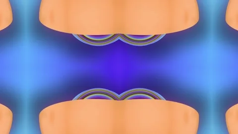 Composition of abstract colorful geometric shapes. 3d rendering loop animation Stock Footage 242484701