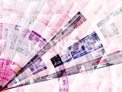 Composition of abstract radial grid Stock Illustration