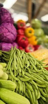 Composition with assorted raw organic vegetables. Detox diet consist of col.. Stock Photos