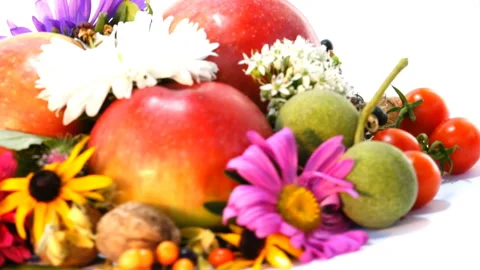 Composition of Autumn Attributes 8 Video stock 103852332