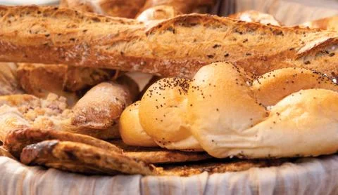 Composition with baking products Foto stock