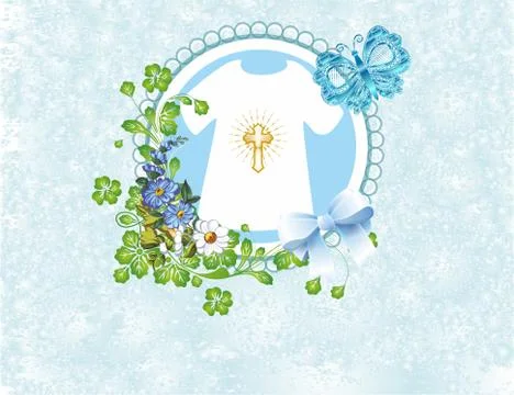 Composition for baptism Stock Illustration