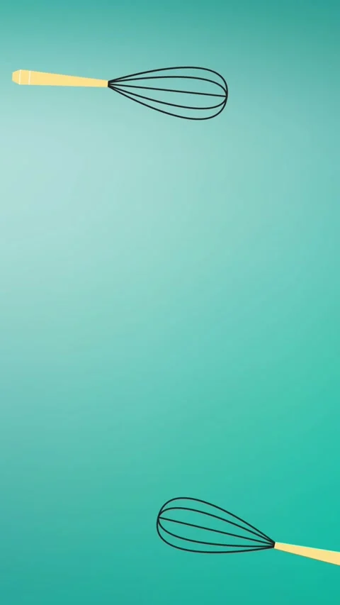 Composition of beater icons on green background Stock Footage 344284709