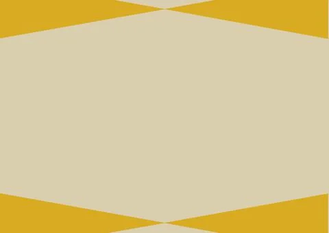 Composition of beige background with yellow triangle element at each corner Stock Illustration