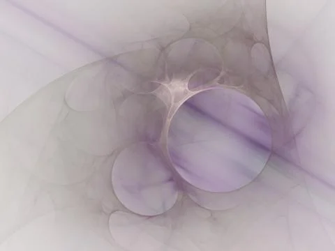 Composition of bubbles and circles and fractal elements with metaphorical rel Stockillustratie