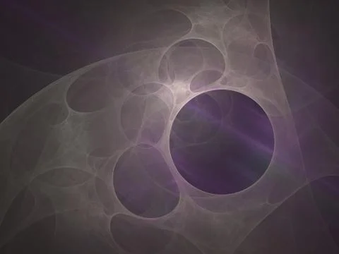 Composition of bubbles and circles and fractal elements with metaphorical rel 스톡 일러스트