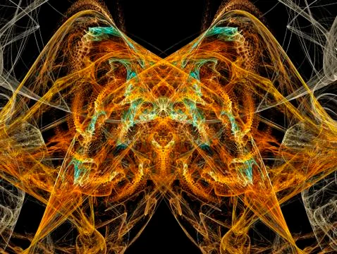 Composition in the Chinese style. Stock Illustration