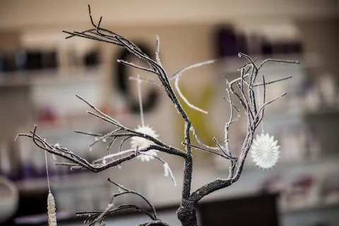 Composition of the Christmas decorations. Stock Photos