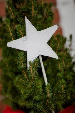 Composition of the Christmas decorations. Stock Photos