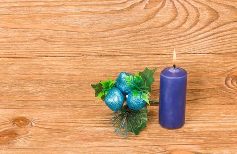 Composition of the christmas decorations. Stock Photos